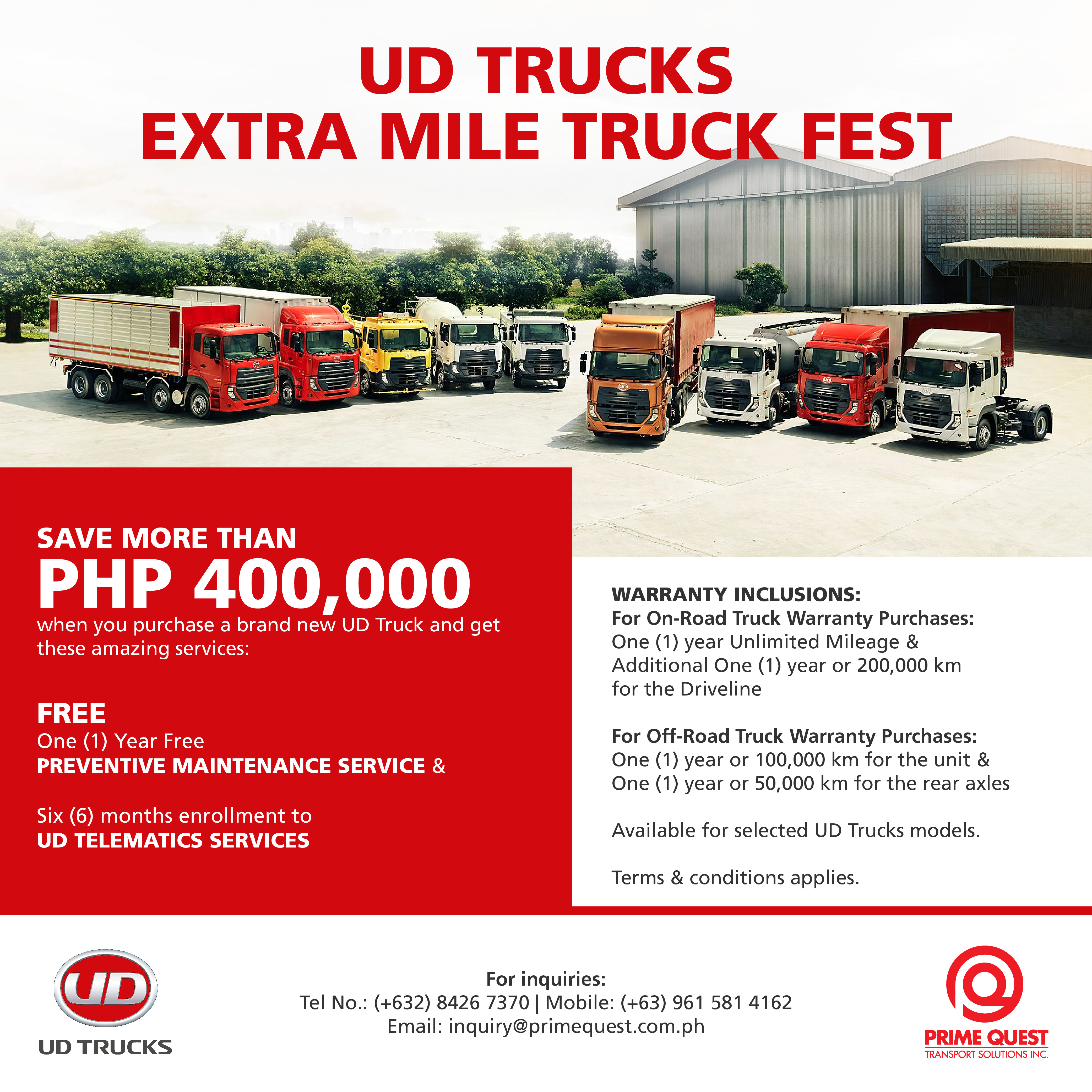 Maximize Efficiency and Productivity with UD Trucks Extra Mile Truck