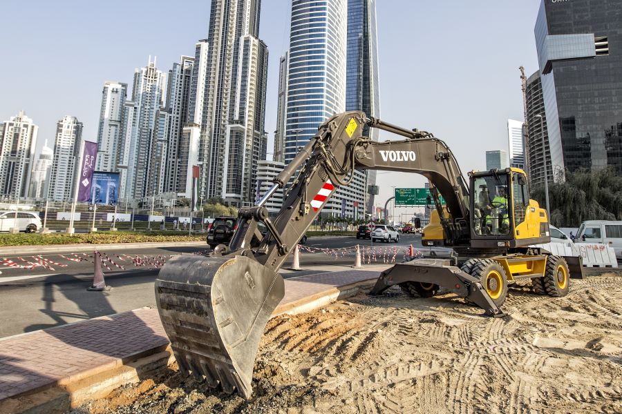 heavy equipment used in road construction