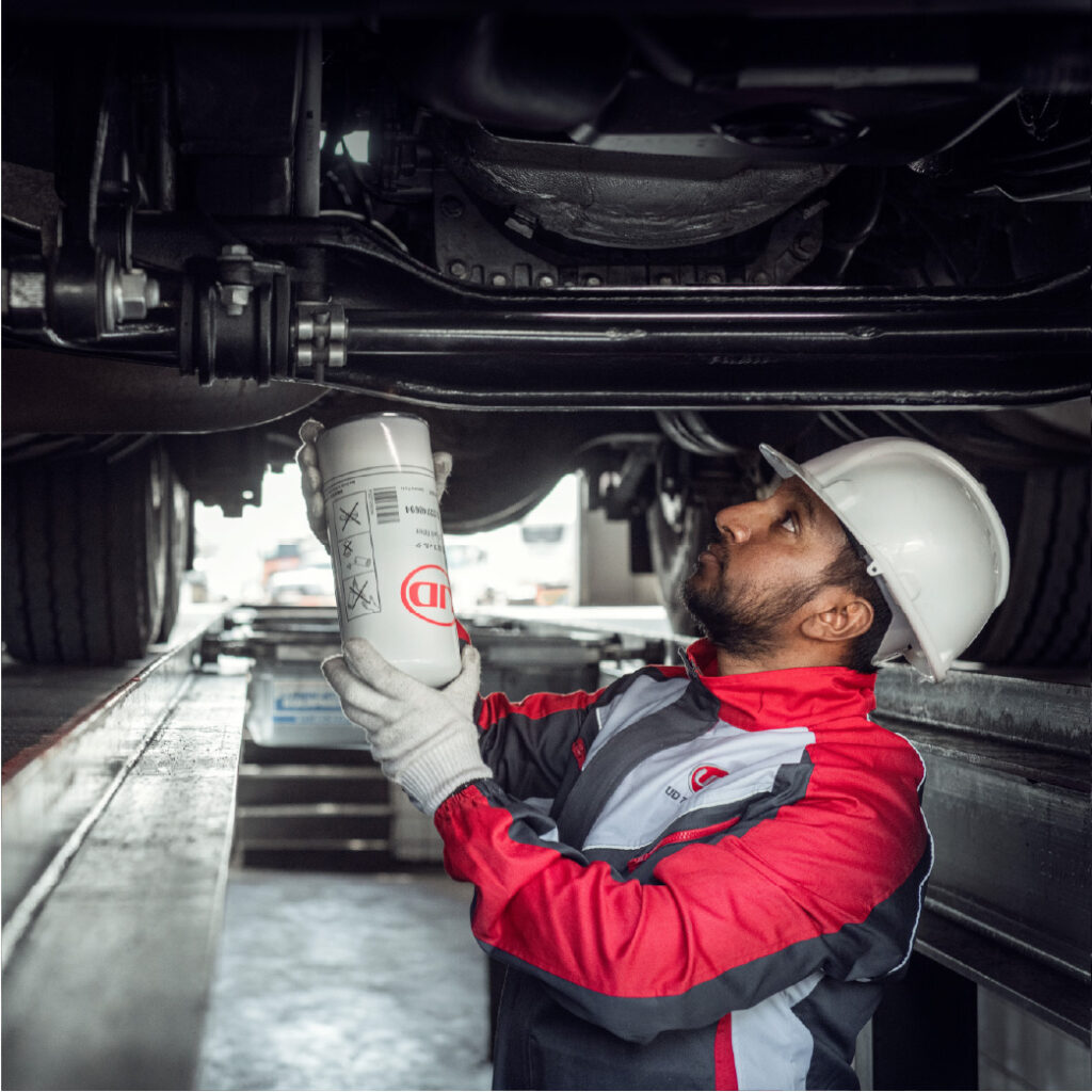 2025 Mar UD Genuine Filters under the truck