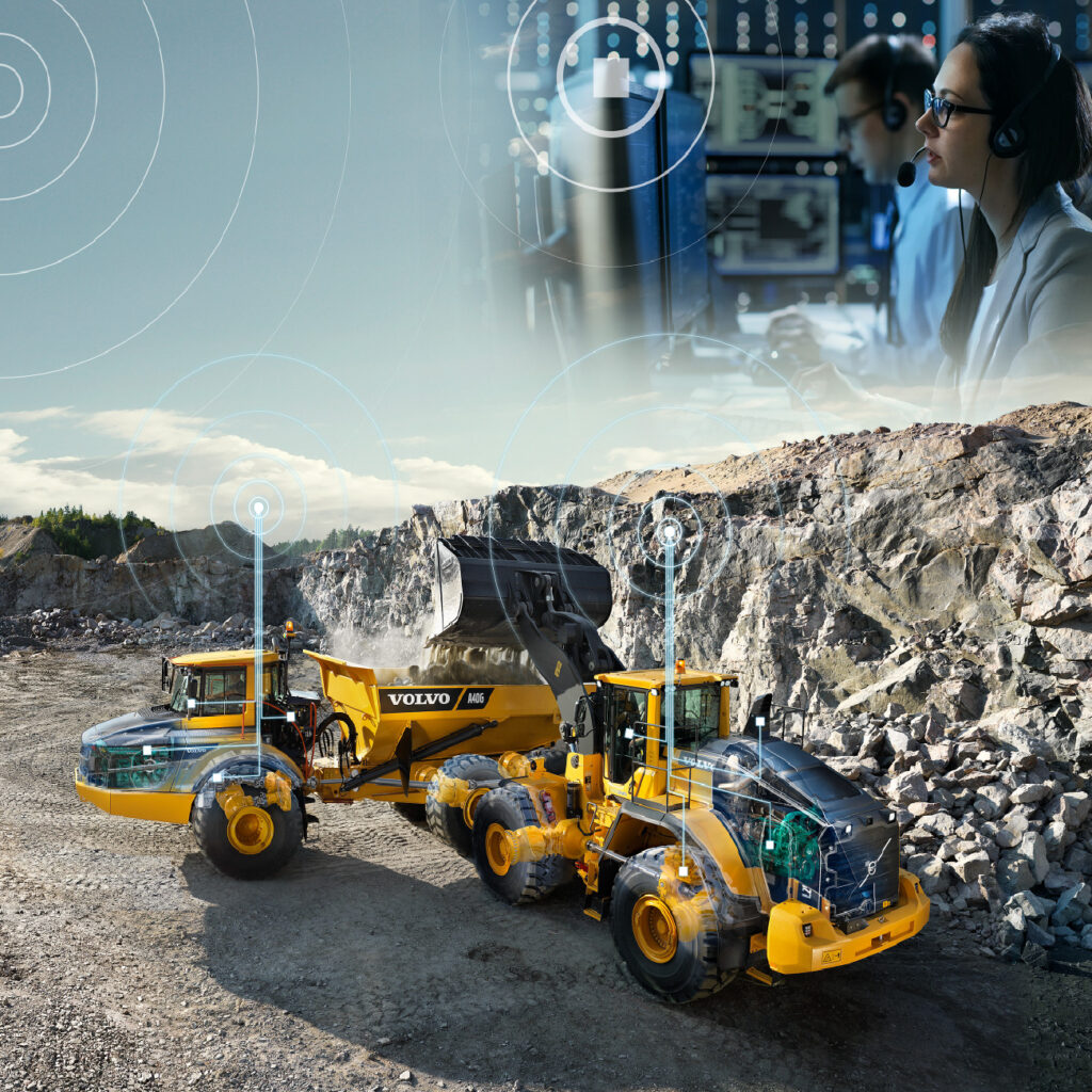 VCE caretrack articulated and excavator