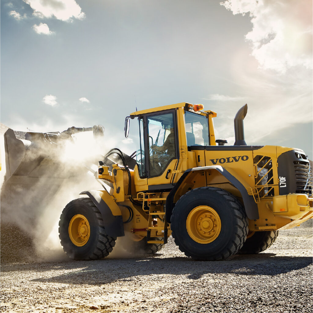 VCE wheel loader L70F construction site