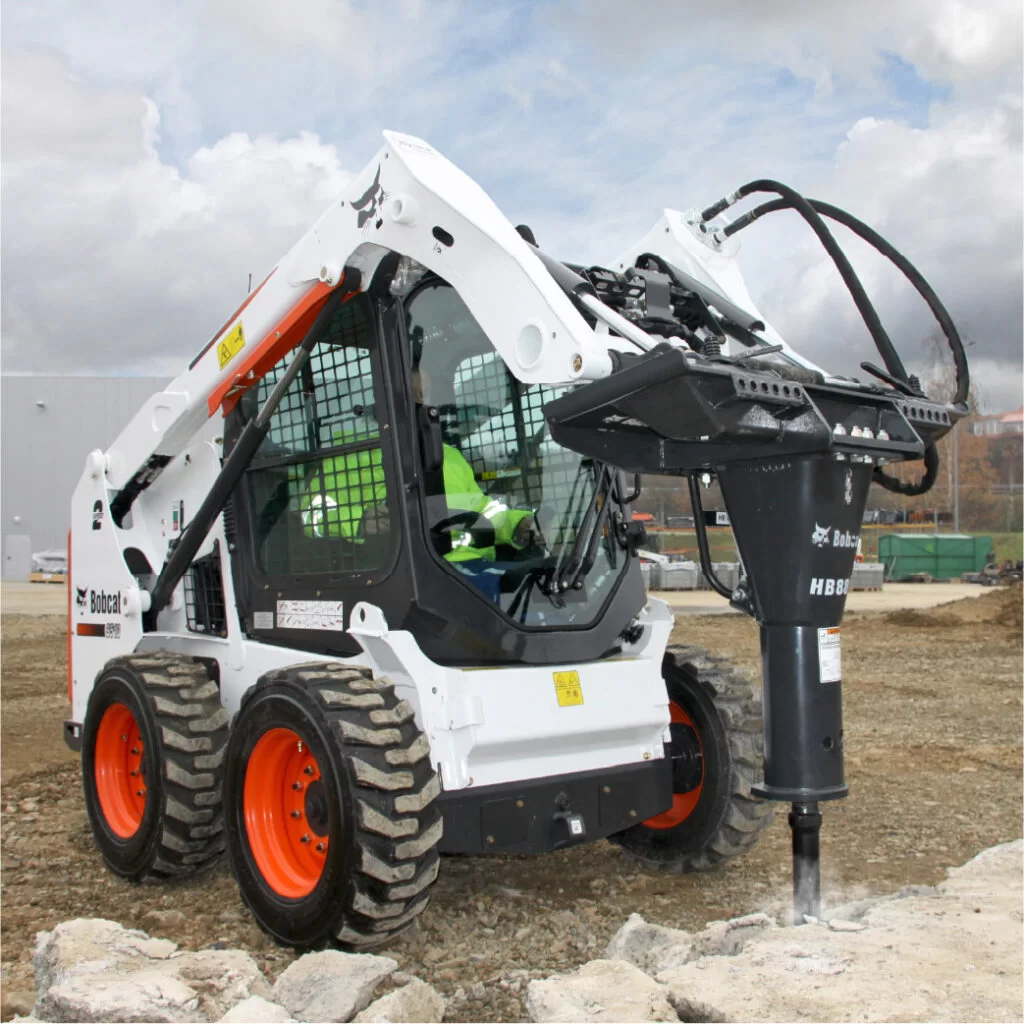 bobcat skid steer loader with breaker