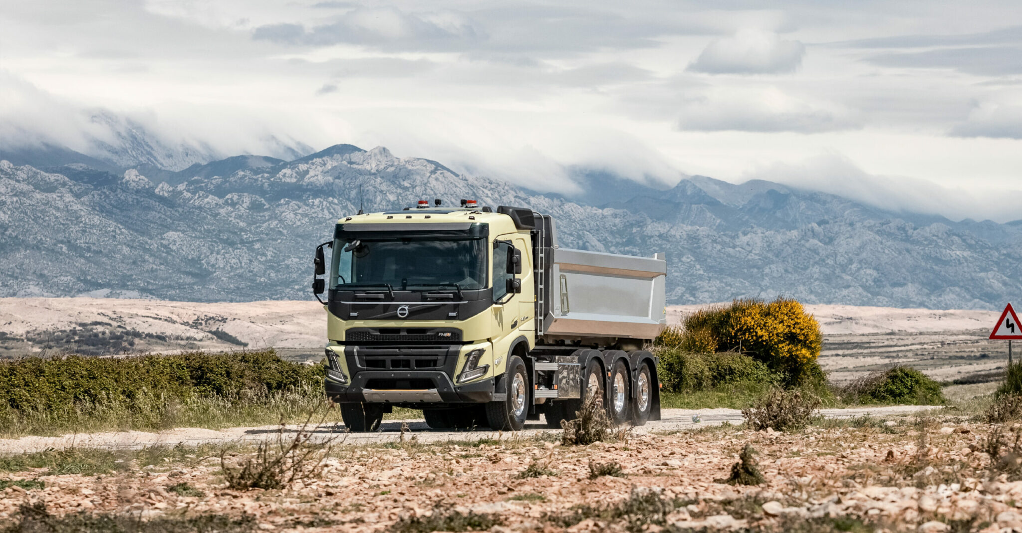 volvo trucks fmx mountain background