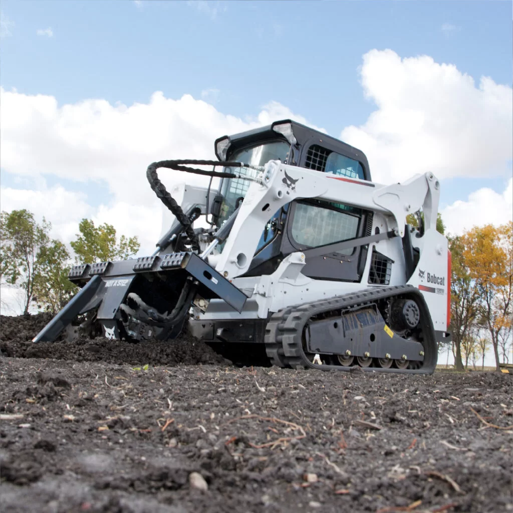bobcat compact track loader T590 trencher