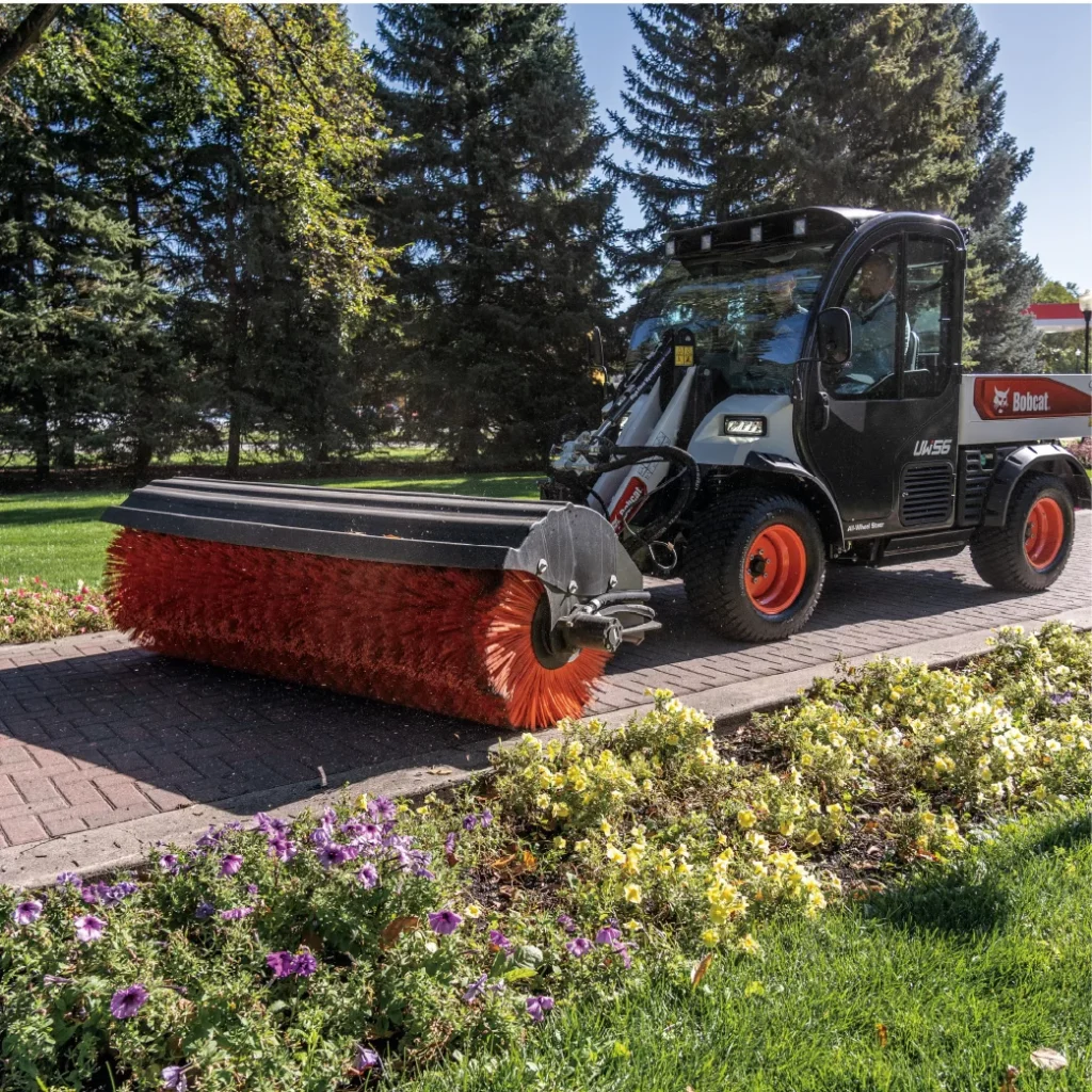 bobcat UW56 toolcat angle brooms
