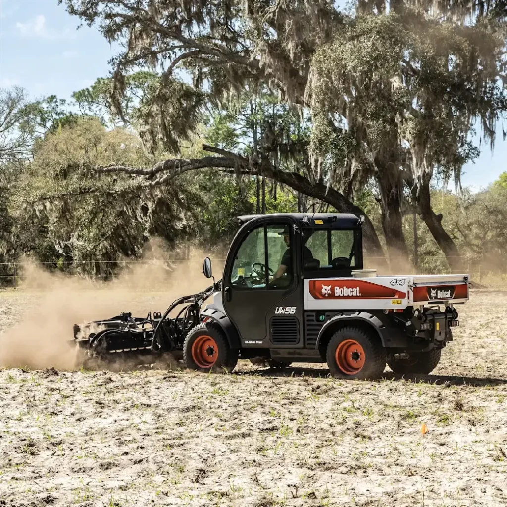 bobcat UW56 toolcat clearing open area
