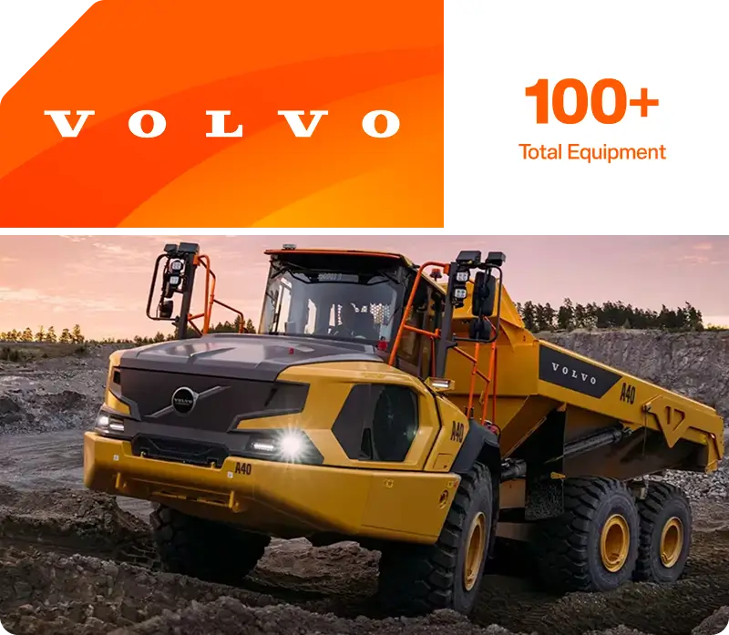 volvo construction equipment banner