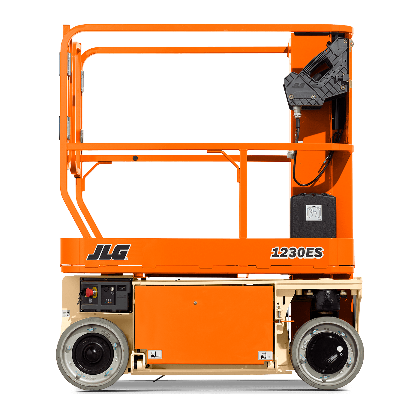 jlg 1230es lowered side left