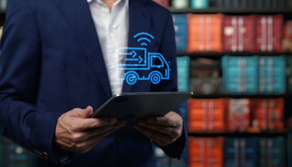 an operator tracking his fleet