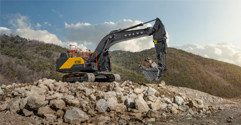 new generation volvo EC300 quarry