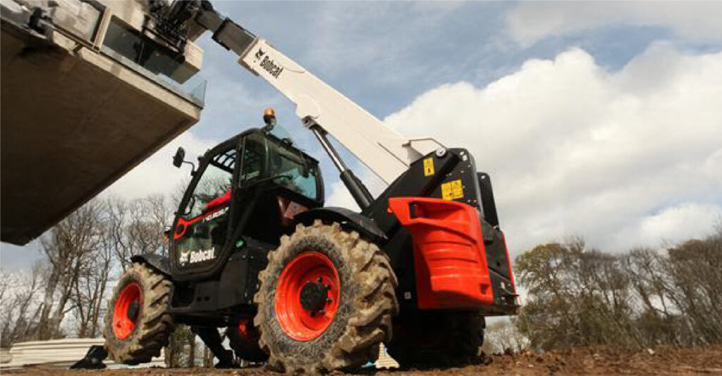 Bobcat telehandler on site