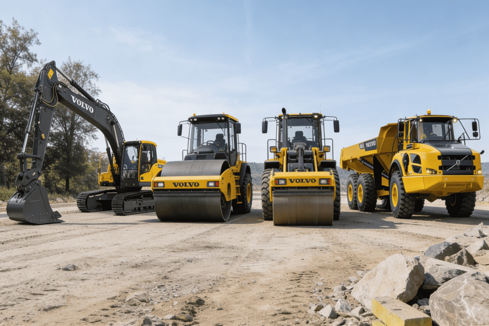 Volvo CE heavy equipment lineup
